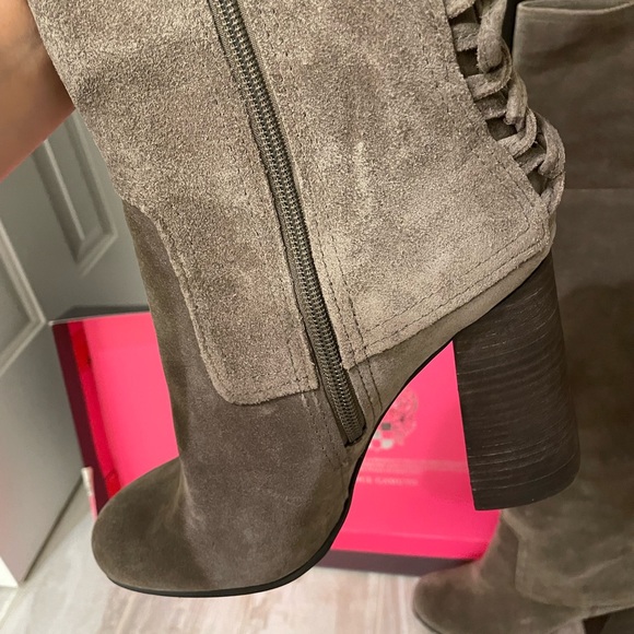 Over the knee high boots , genuine velvet, size 40 - Picture 2 of 5